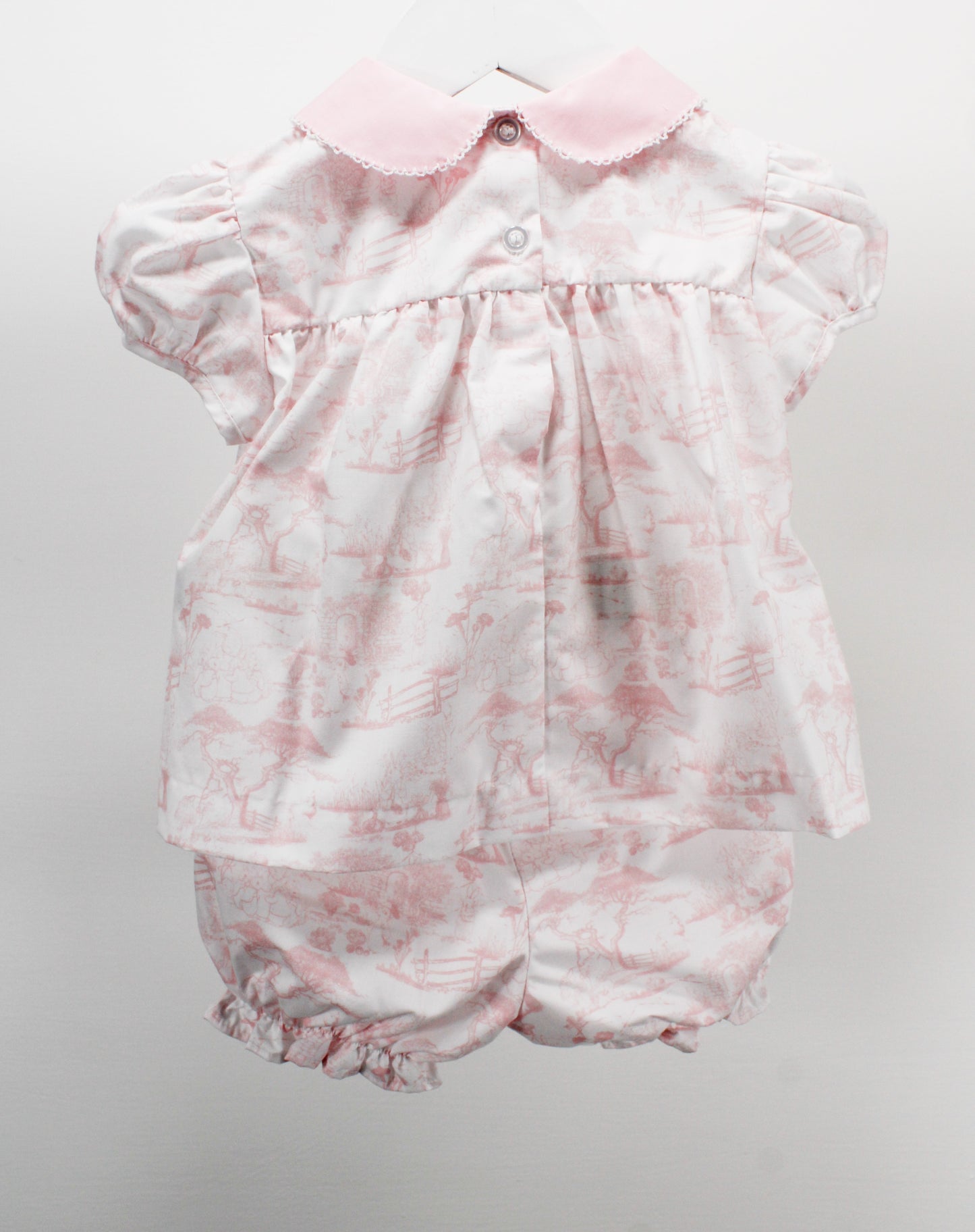 Pink Easter Toile Heather Set