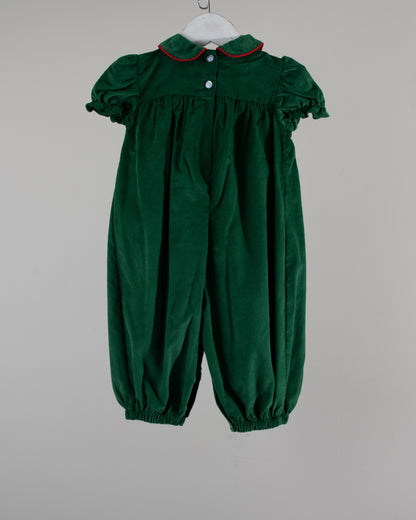 Green Christmas Ava Romper