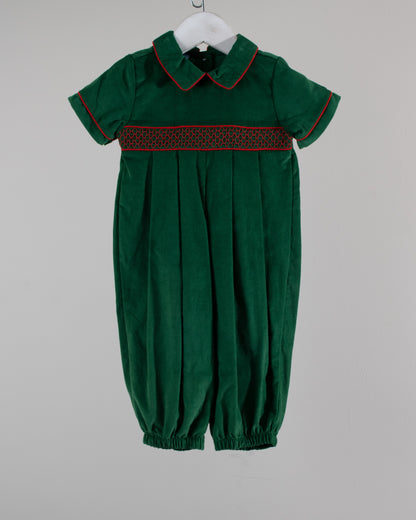 Green Christmas Henry Romper