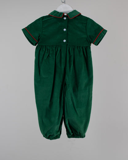 Green Christmas Henry Romper