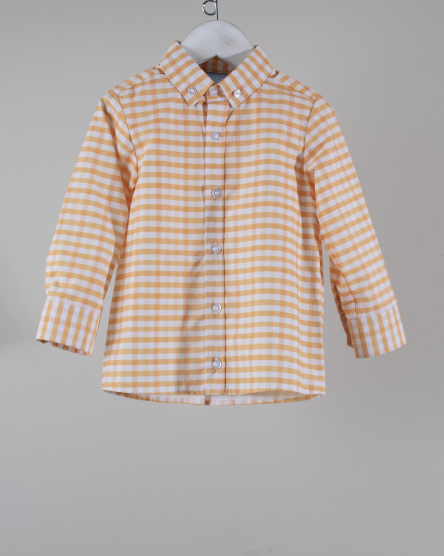 Orange Plaid Benjamin Oxford Shirt