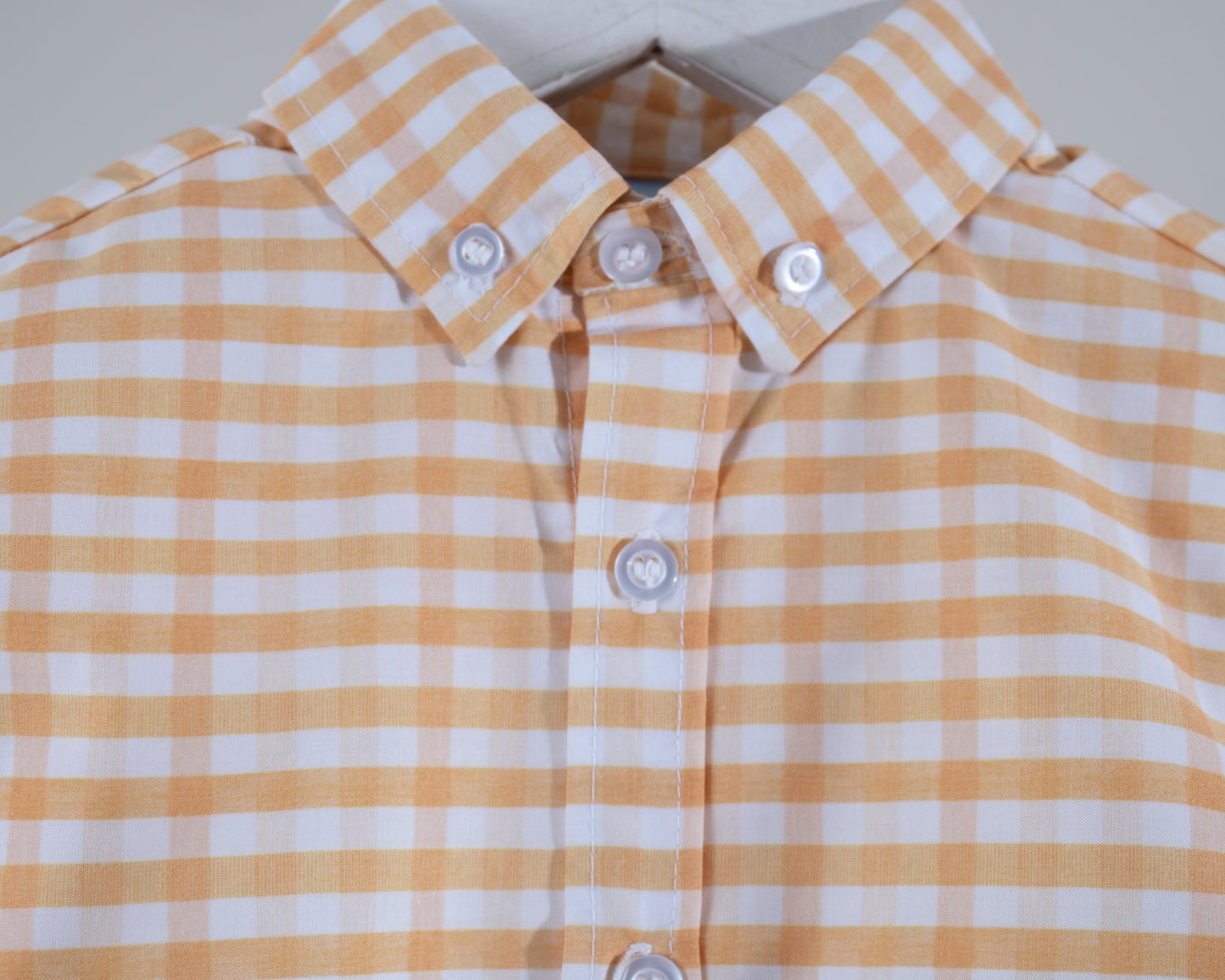 Orange Plaid Benjamin Oxford Shirt