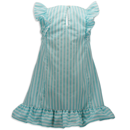 Aqua stripe Emily dress