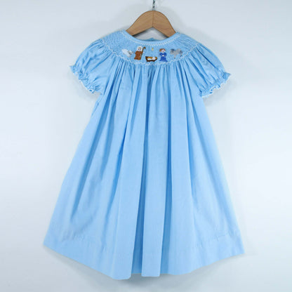 Emotive Blue Nativity Maria Dress